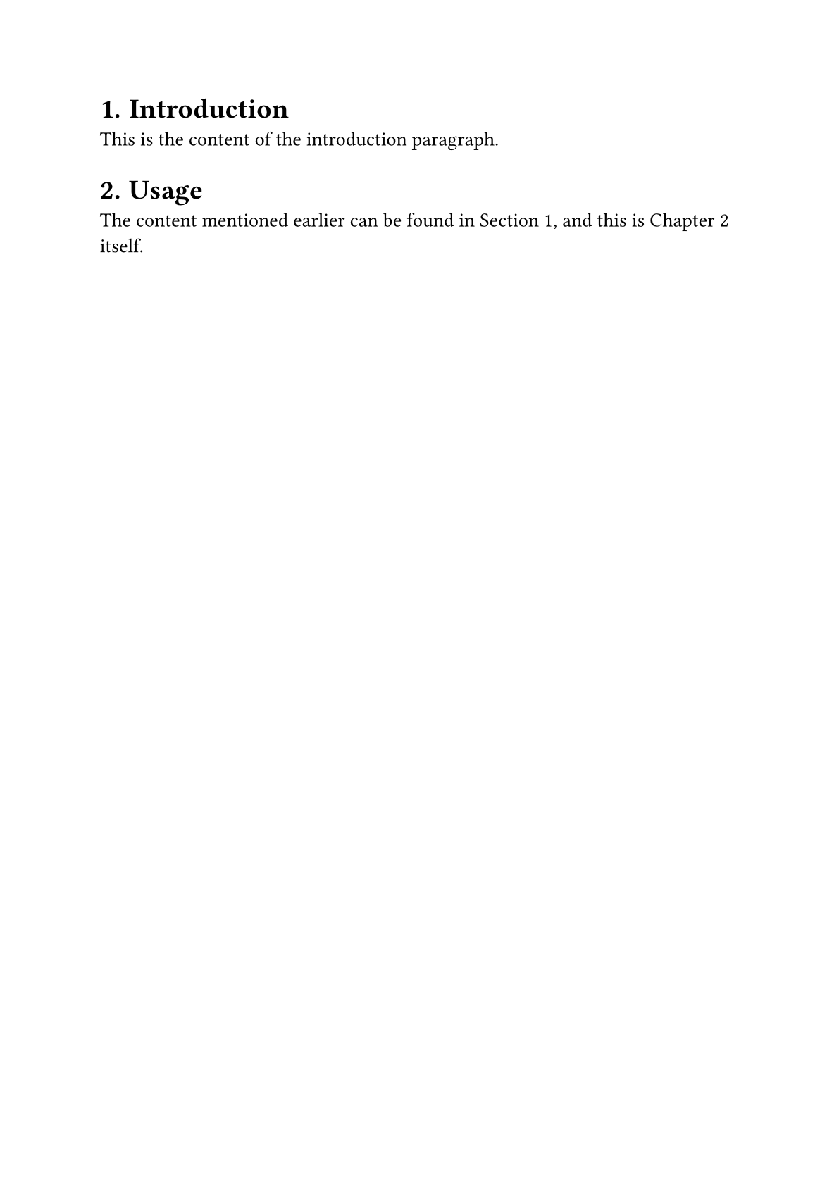 Label and reference example output